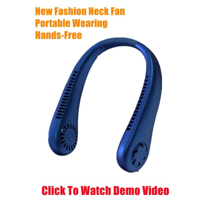 Vaneless Hanging Neck Fan Surround Air Supply Low Noise Third Gear Wind  Parsonal Fan