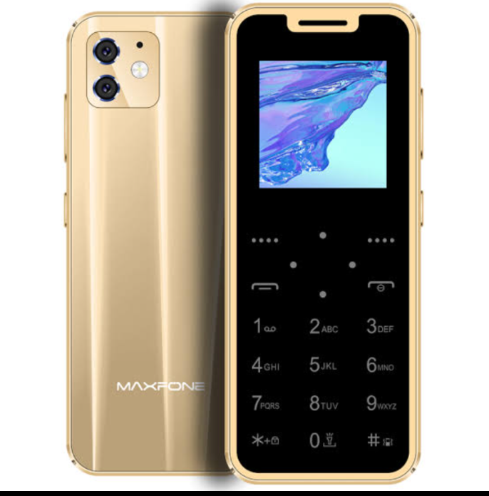 Super Mini Maxfone Max 7 Mobile Phone Touch Button 1.54" Dual SIM BT Dialer 0.3MP 1000MAH MP3 Torch FM Ultrathin Card CellPhone