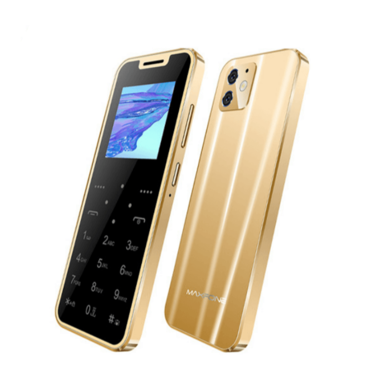 Super Mini Maxfone Max 7 Mobile Phone Touch Button 1.54" Dual SIM BT Dialer 0.3MP 1000MAH MP3 Torch FM Ultrathin Card CellPhone