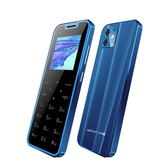Super Mini Maxfone Max 7 Mobile Phone Touch Button 1.54" Dual SIM BT Dialer 0.3MP 1000MAH MP3 Torch FM Ultrathin Card CellPhone