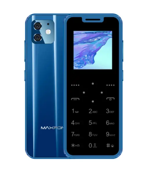 Super Mini Maxfone Max 7 Mobile Phone Touch Button 1.54" Dual SIM BT Dialer 0.3MP 1000MAH MP3 Torch FM Ultrathin Card CellPhone