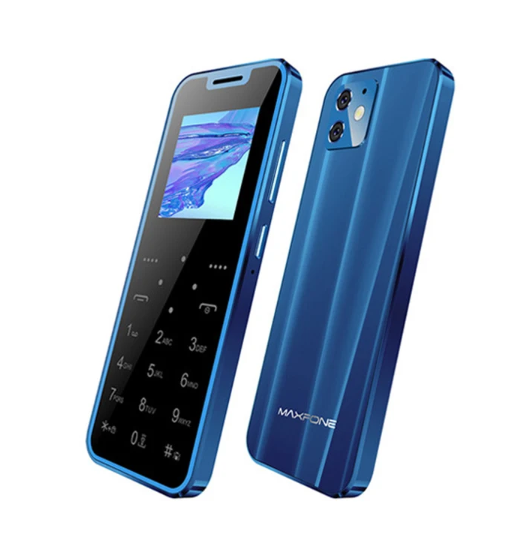 Super Mini Maxfone Max 7 Mobile Phone Touch Button 1.54" Dual SIM BT Dialer 0.3MP 1000MAH MP3 Torch FM Ultrathin Card CellPhone
