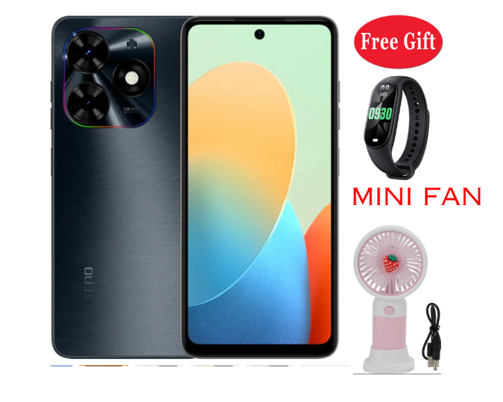 Tecno Pop 8, 6.6" 8GB RAM (4GB+4GB) + 128GB, 13MP, 4G (Dual SIM) 5000MAh -Smartphones + FREE GIFTRS