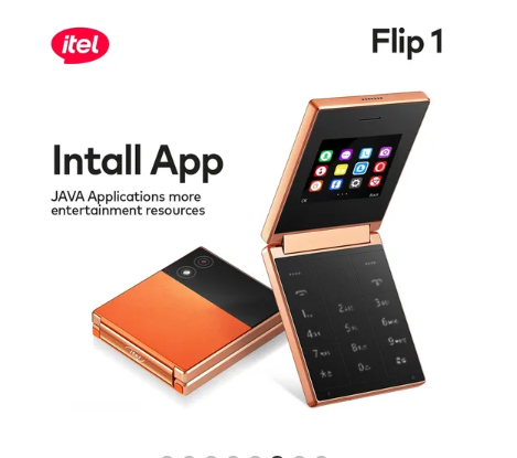 itel Flip 1 Builarge 2.4″-inch screen lt-in Apps, Opera mini fast browser, Voice Message  BT Calls dual sim Itel Cell Phone