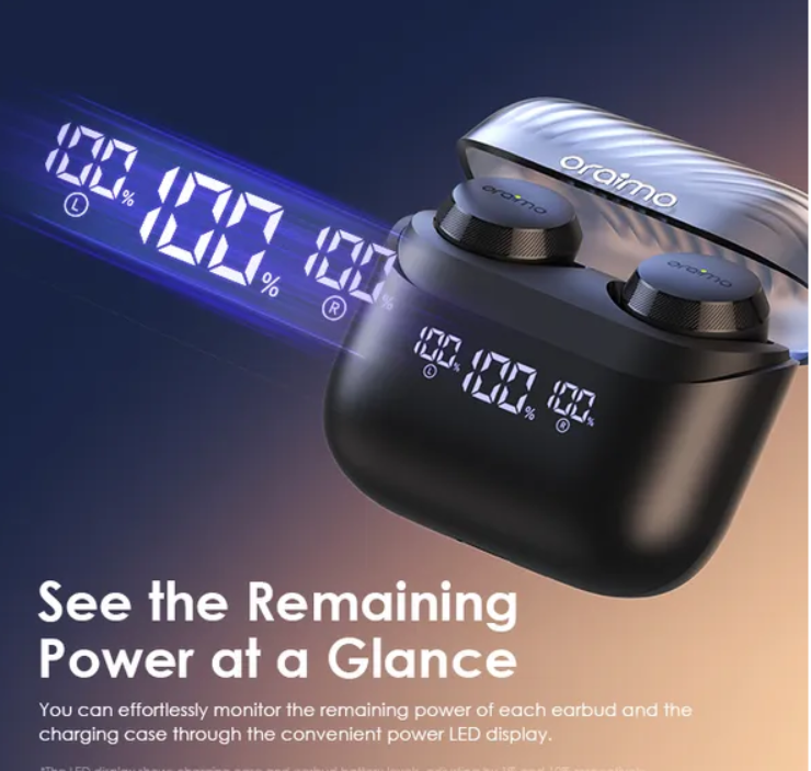 oraimo AirBuds 4 ENC True Wireless Earbuds Bluetooth Earphones