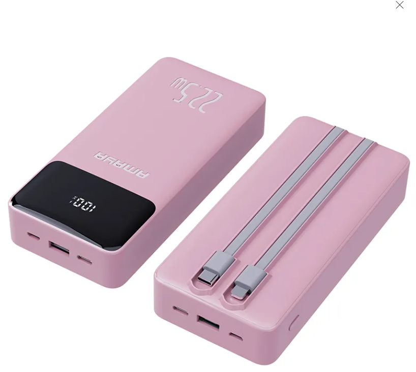 Amaya APW-13 power bank 20000mAh 22.5W super fast charging with 2 lines Potable Powerbank