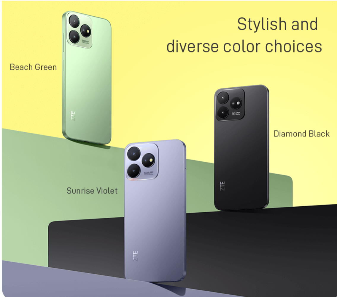 NEW ARRIVALS!  ZTE BLADE 50 - 256GB ROM 18GB(8GB+10GB) RAM 50MP CAMERA 6.6FHD SCREEN 50000mAh 4G Androind Smartphones