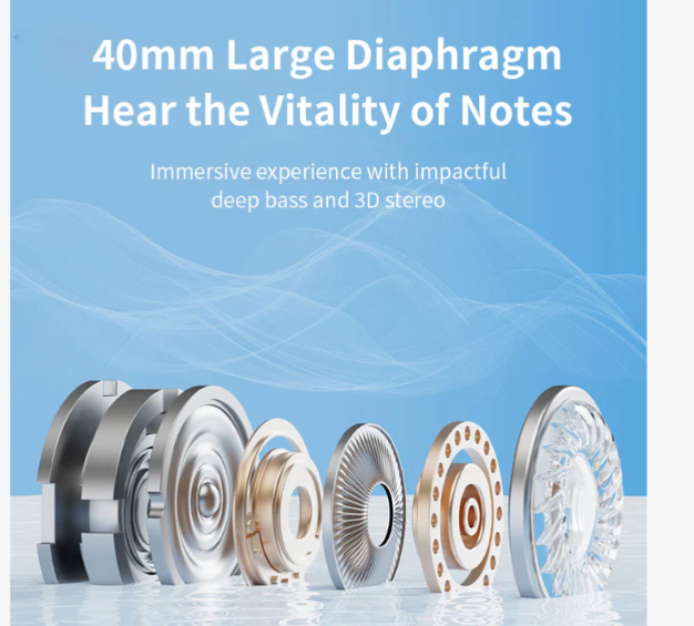 Amaya HD-360BT Active Noise Cancellation (ANC) Over-Ear Wireless Bluetooth Headphones