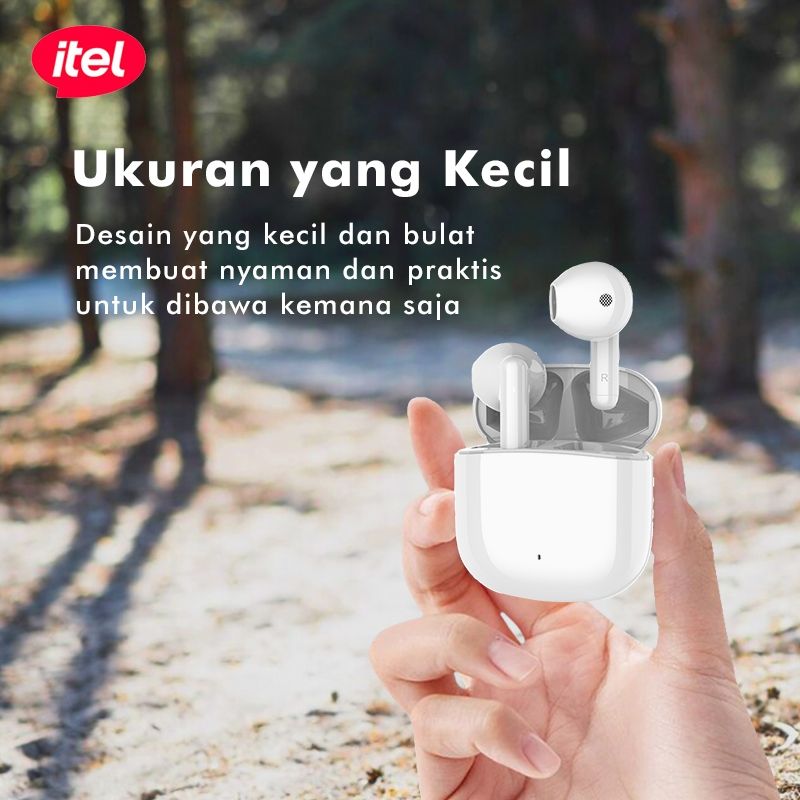 itel Budsair Earphones Bluetooth 5.3 ENC Wireless Headset TWS Headphone Stereo In-Ear Handsfree Earbuds