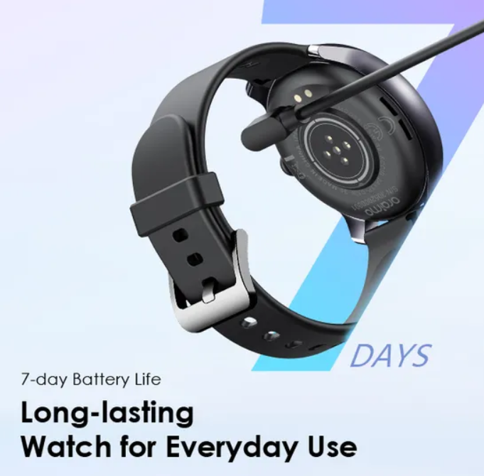 Oraimo Watch 2R 1.39" TFT IP68 BT Calling  7 Days Battery Life Waterproof:IP68 24-hour Health Monitoring Smart Watch
