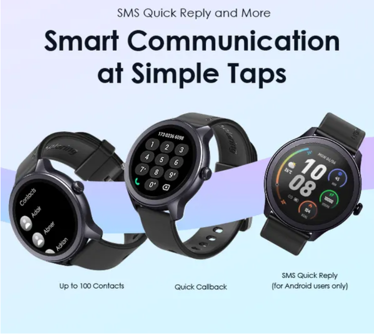 Oraimo Watch 2R 1.39" TFT IP68 BT Calling  7 Days Battery Life Waterproof:IP68 24-hour Health Monitoring Smart Watch