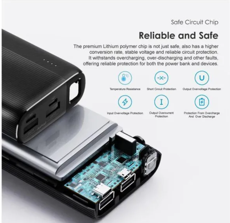 Oraimo Traveler 4 20000mAh 10.5W 3D Texture-Superb Surface Protection Widely Compatible Two Recharging Modes  Power Bank