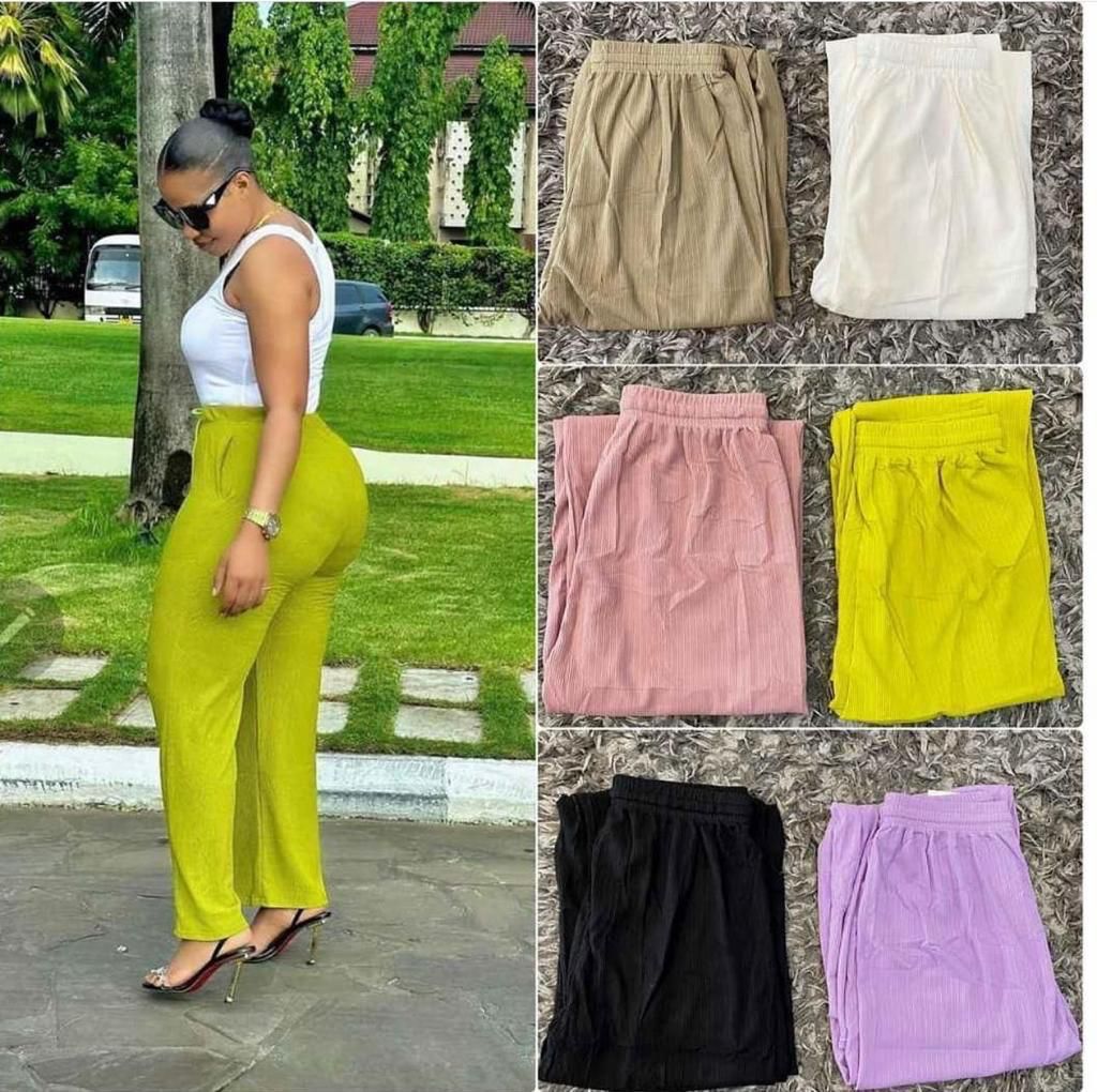 Ladies palazzo trousers, very comfortable, suitable for casual and can wear in occasions.