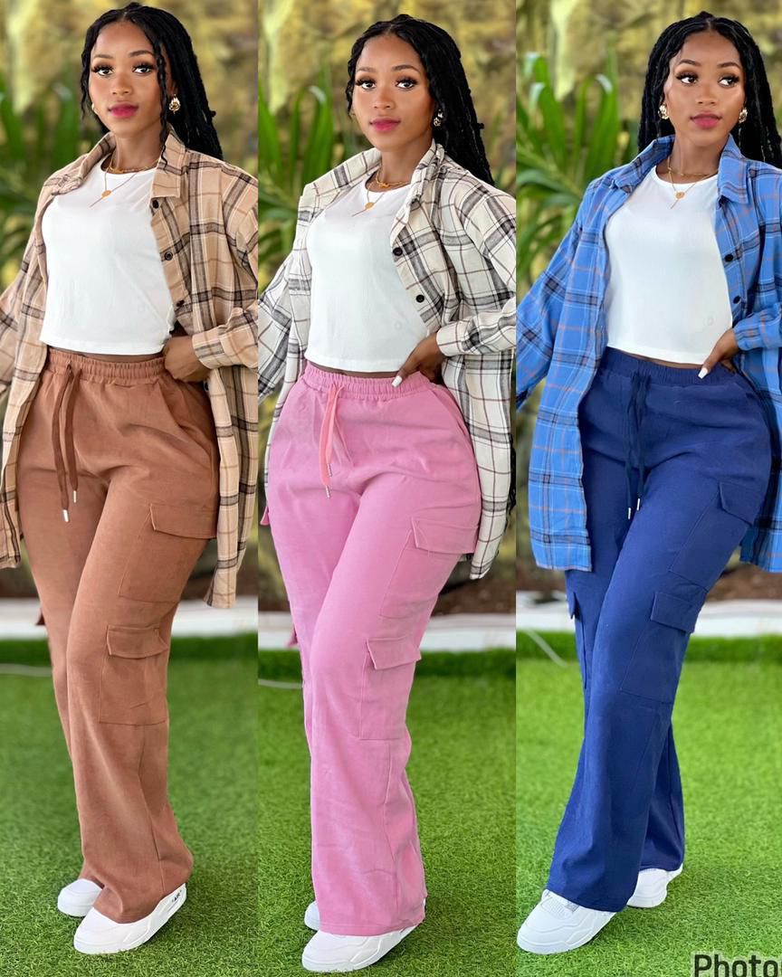 fashion ladies three piece trouser suit