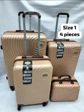 4 in 1 new design..Lightweight and easy to transport 4-piece set: large suitcase, medium suitcase, and small carry-on suitcase 4 spinner wheels
