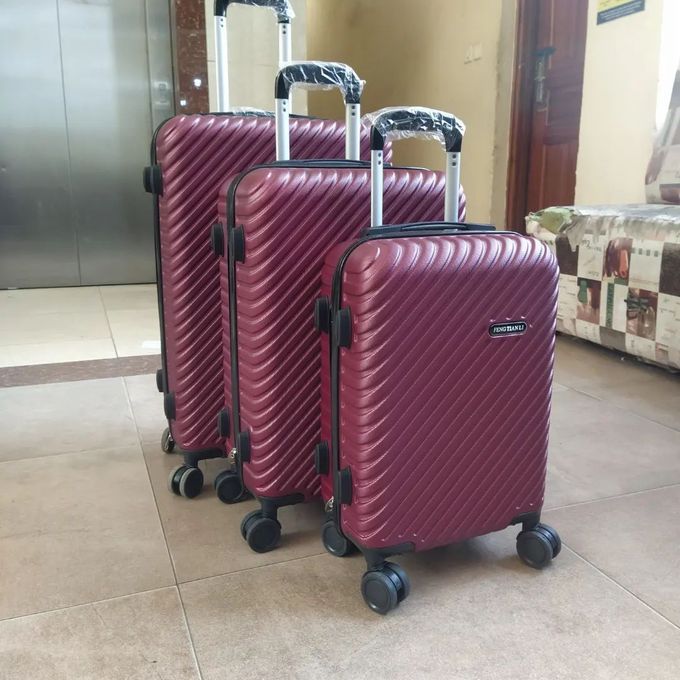 3 IN 1 LAXURIOUS FIBRE SUITCASE BRIEFCASE TRAVEL BAG