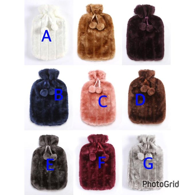 Hot Water Bottle With Fleece Cover -2L.