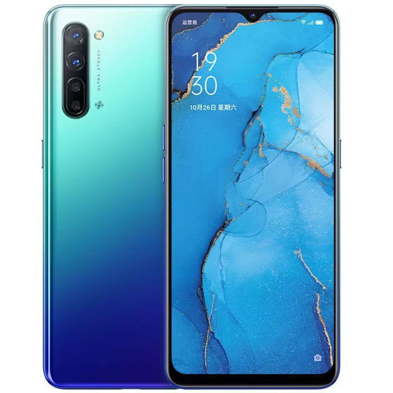 Refurbished OPPO Reno3 5g Smartphone 6.4 inch  4025mAh Rear Camera 64MP Front camera32MP Dual SIM 8GB+128GB face recognition