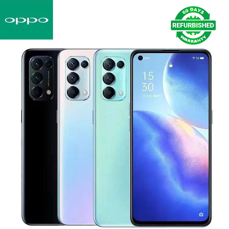 Refurbished Phone OPPO Reno5 Reno 5 5g Smartphone 6.43" 4300mAh 8GB+128GB, 12GB+256GB Rear Camera: 64MP Front Camera: 32MP