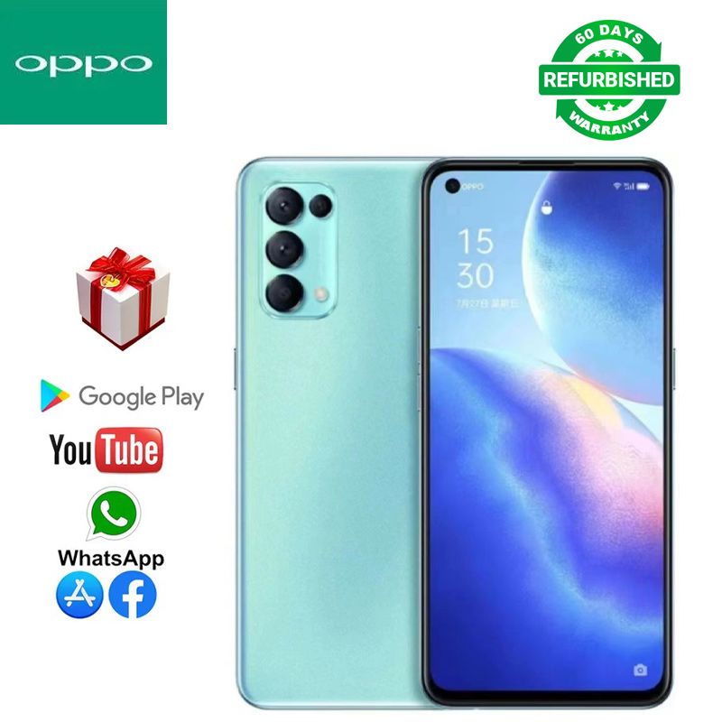 Refurbished Phone OPPO Reno5 Reno 5 5g Smartphone 6.43" 4300mAh 8GB+128GB, 12GB+256GB Rear Camera: 64MP Front Camera: 32MP