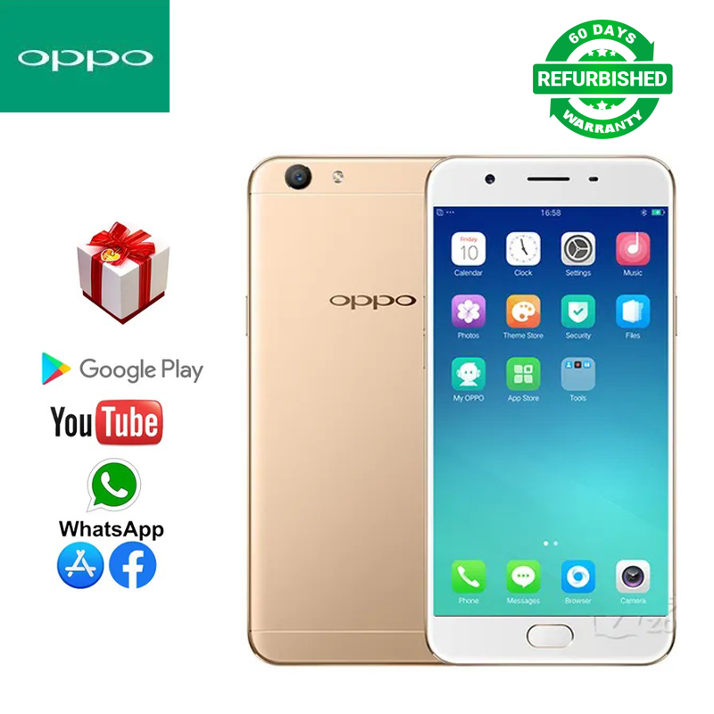 Refurbished Phone OPPO a59s F1s 4GB+32GB 5.5-inch 3075mAh 16MP+13MP 2G/3G/4G Dual SIM Global System Unlocked Smartphone