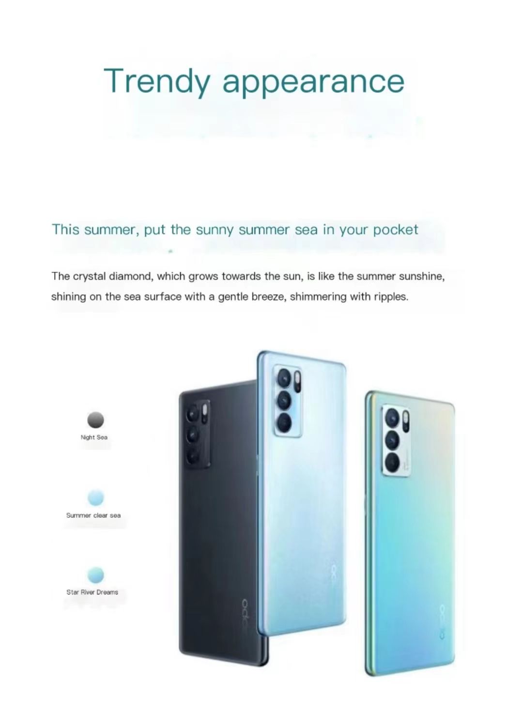 Refurbished OPPO Reno 6Pro 5G Phone 6.55 Inch Curved AMOLED 64MP+32MP 4500mAh In-screen Fingerprint Recognition, Facial Recognition Dual SIM Smartphone