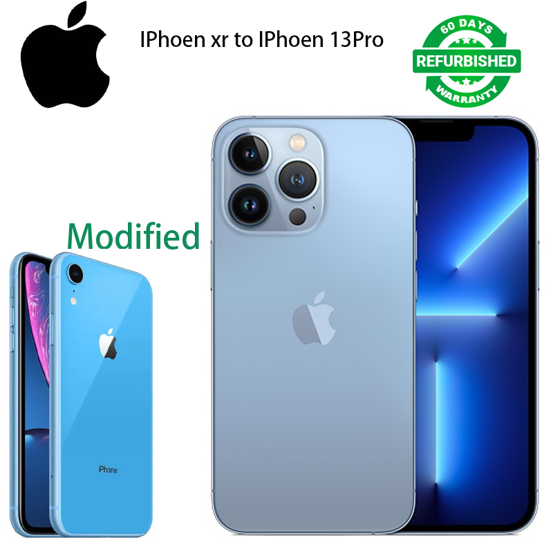 Refurbished iPhone XR Changed Appearance iPhone 13 Pro 3G+64G/128G 6.1 inch 12MP+7MP+7MP 4G Network Dual SIM with Face ID Smartphone Refurbished