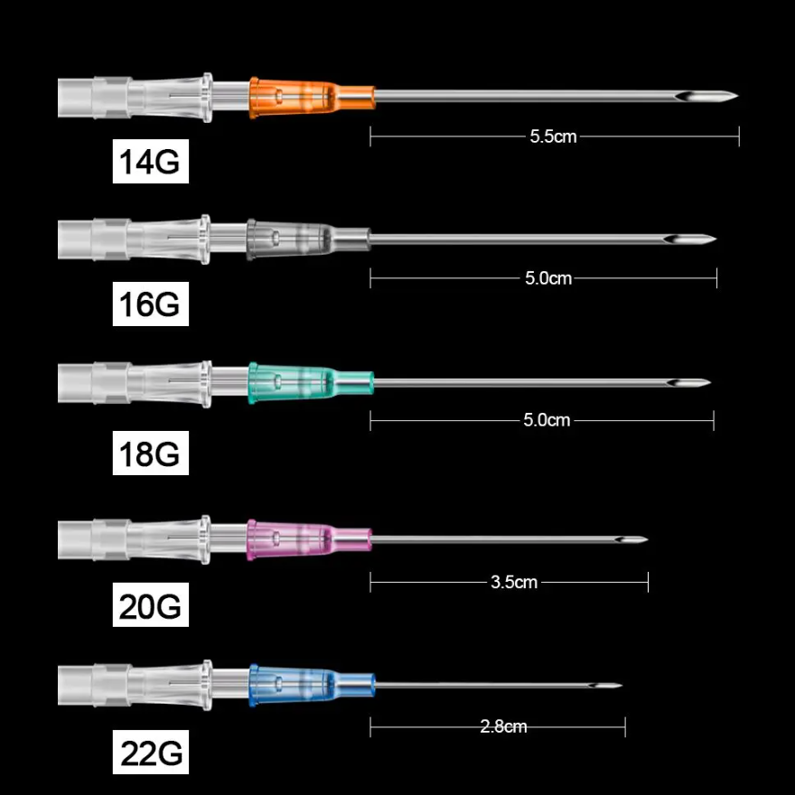 10pcs Disposable Piercing Needles 14/16/18/20/22G I.V Catheter Body Ear Nose Nipple Lip Piercing Tools Supplies