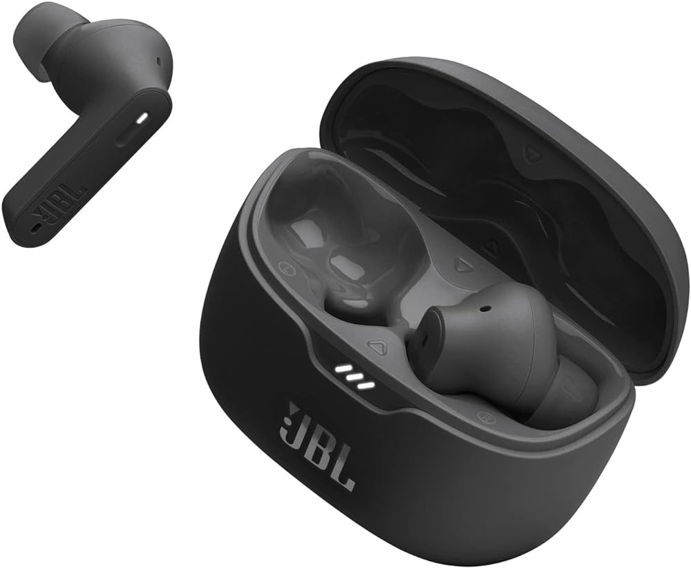 JBL Tune Beam In Ear Wireless TWS Earbuds with Mic, ANC Earbuds, Customized Extra Bass with Headphones App, 48 Hrs Battery, Quick Charge, 4-Mics, IP54, Ambient Aware & Talk-Thru