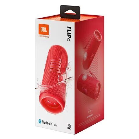 JBL Flip 6 – Wireless Bluetooth Streaming with IP67 Waterproof and Dustproof, 2-way Speaker System & 12 hours of playtime