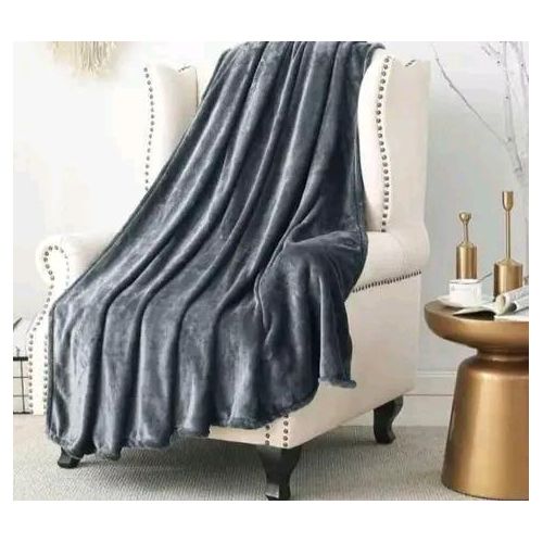 CLEARANCE OFFER Fleece Throw Fleece Blanket 6*6 -Grey