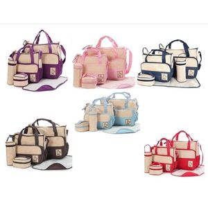 Bear Club 5 Piece Waterproof Nappy Diaper Bag