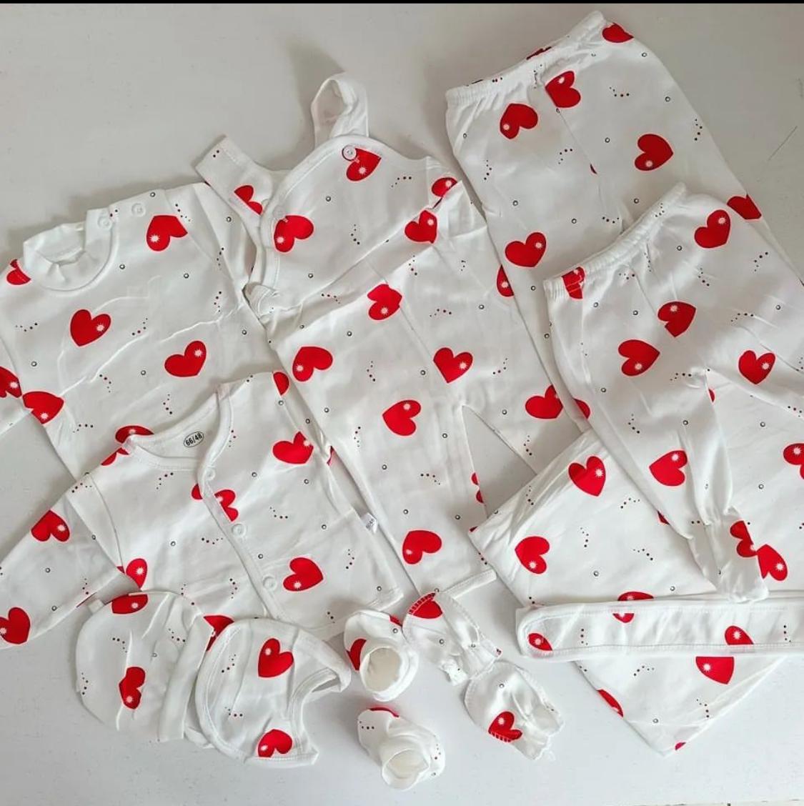 11 Pieces Unisex New Born Baby Receiving Set