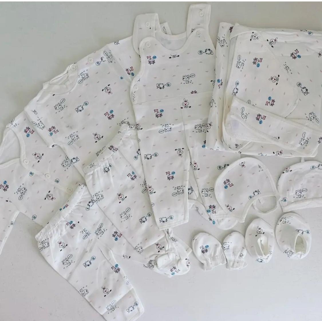 Lucky Star 11 Pieces Unisex New Born Baby Receiving Set