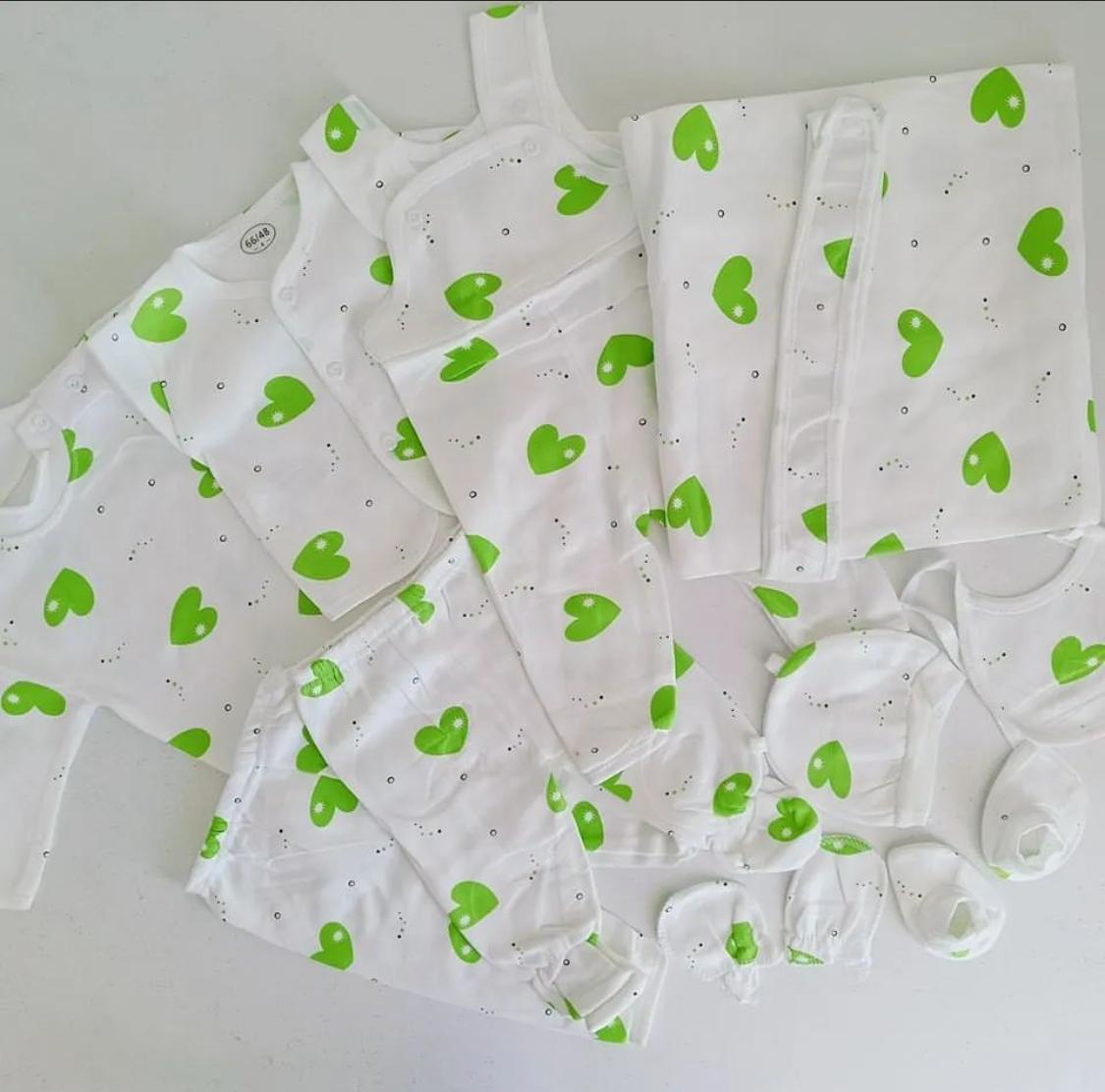11 Pieces Unisex New Born Baby Receiving Set