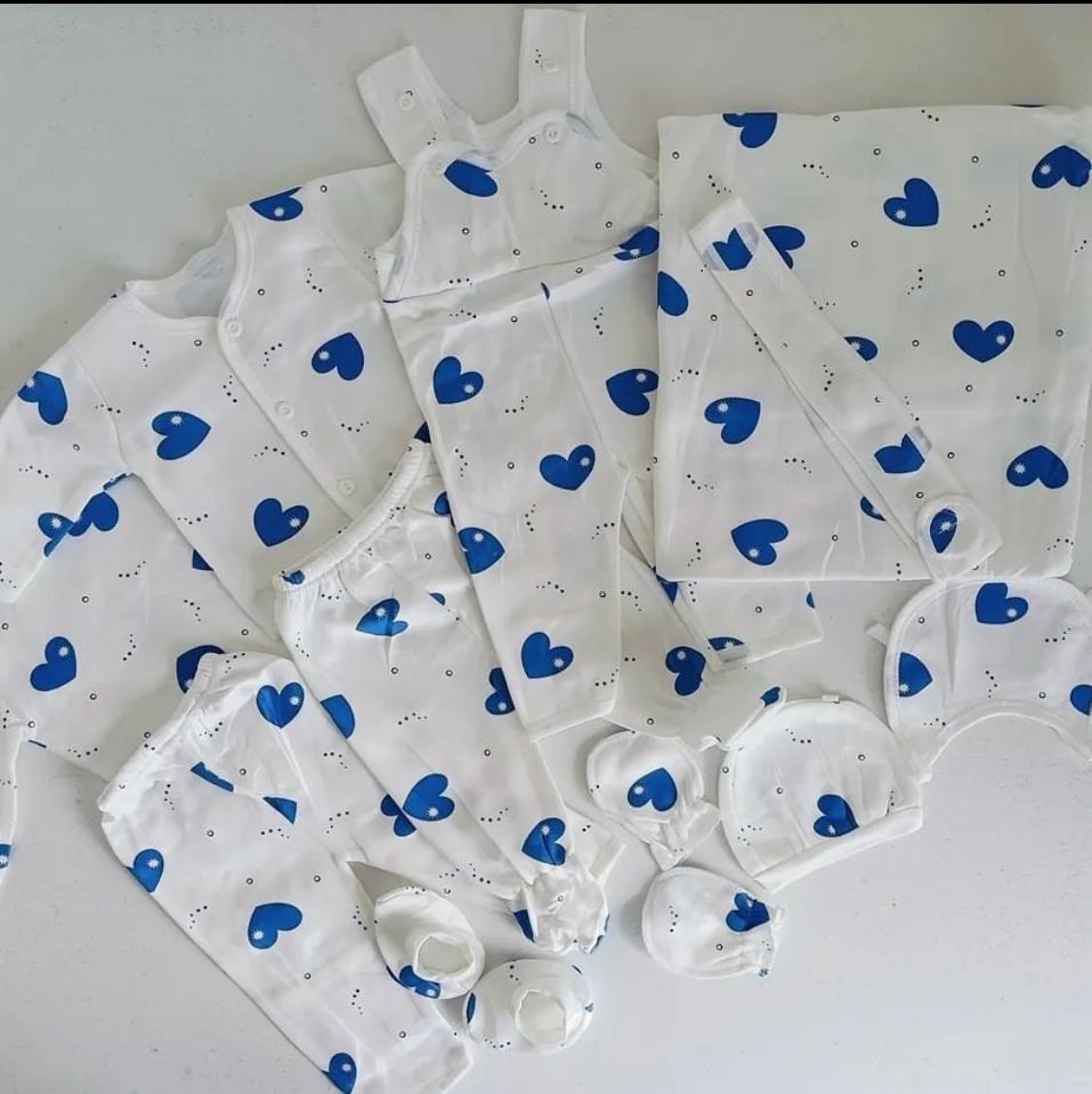 11 Pieces Unisex New Born Baby Receiving Set