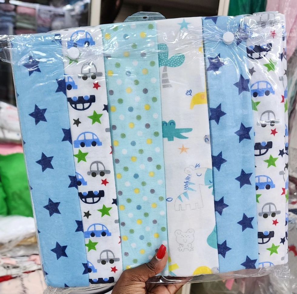 Fashion 6 Pieces Baby Cotton Flannels/ Receiving Blankets