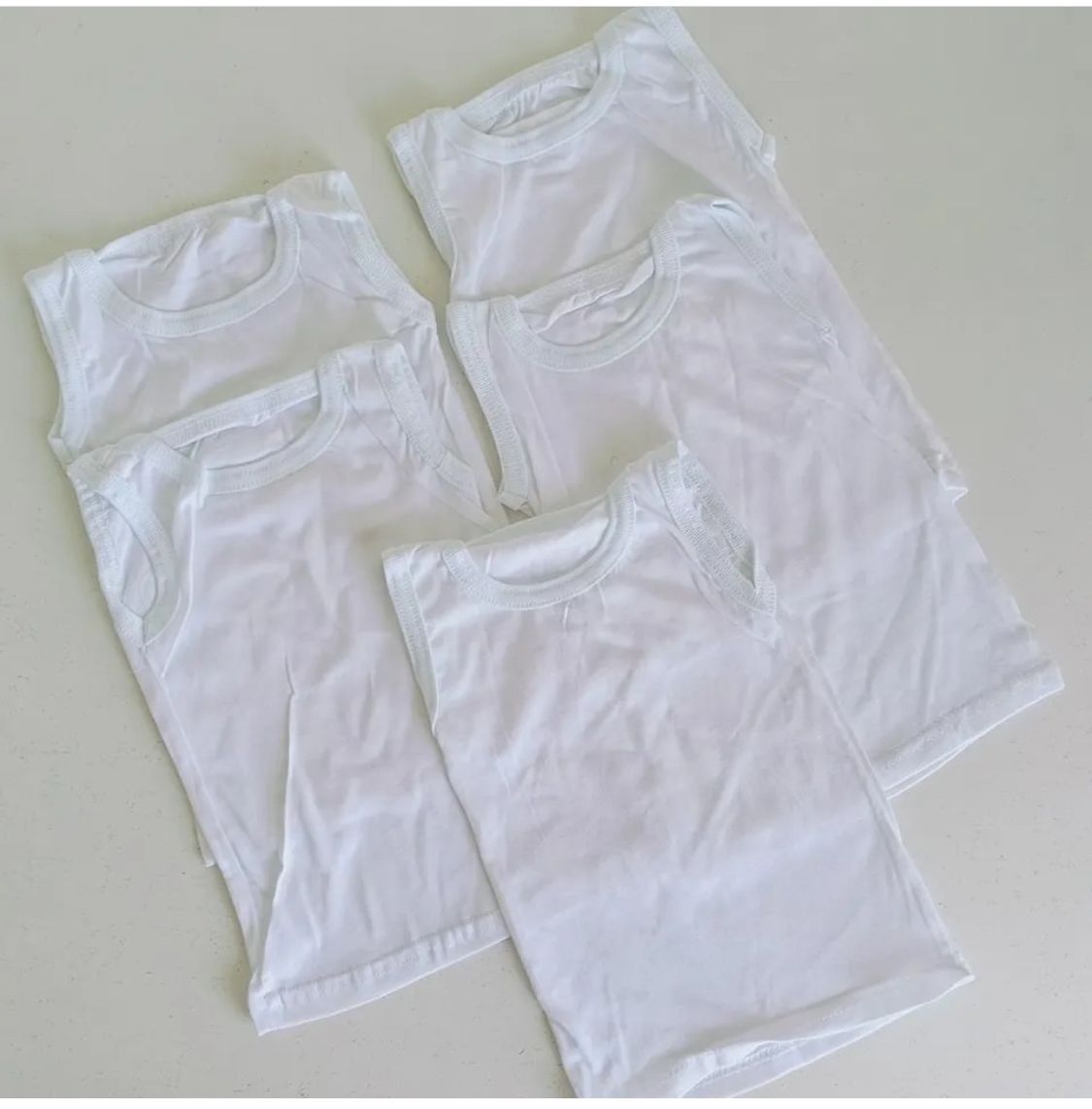6Pcs Soft NEWBORN Baby Vest Unisex Undershirt