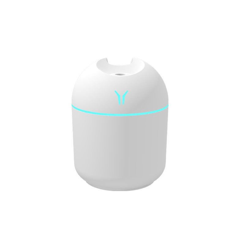 PAFEL Humidifier 250ML Mini Ultrasonic Air Humidifiers Romantic Light USB Essential Oil Diffuser Vehicle Mounted Purifier LED Changing Color Light Aromatic Anion Spray Humidifier White,S