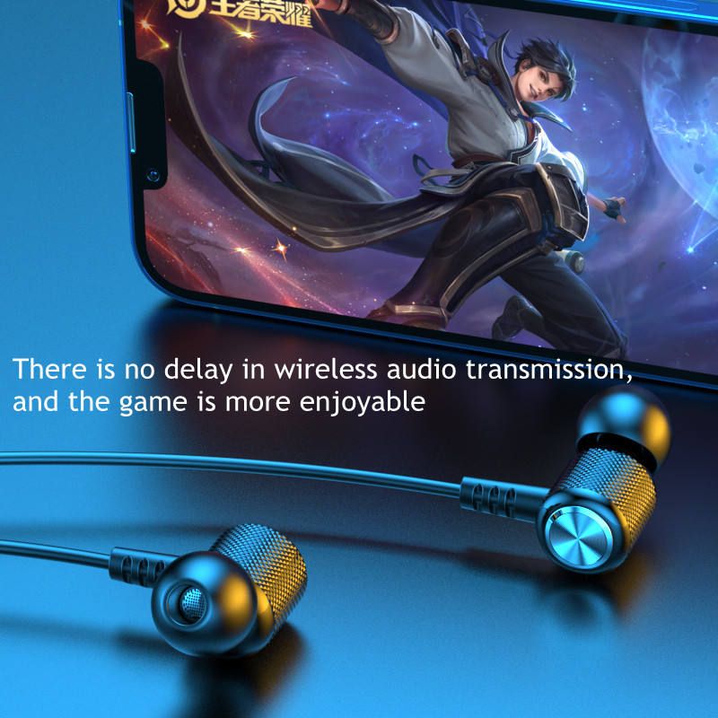 PAFEL B3 Wireless Bluetooth Earphones Neckband Retractable Earbuds Wireless Stereo BT 5.0 Deep Bass HiFi Magnetic Sports with Microphone Bluetooth Earphones