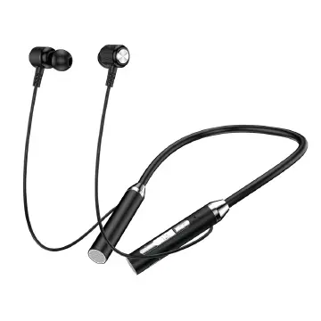 PAFEL B3 Wireless Bluetooth Earphones Neckband Retractable Earbuds Wireless Stereo BT 5.0 Deep Bass HiFi Magnetic Sports with Microphone Bluetooth Earphones Black