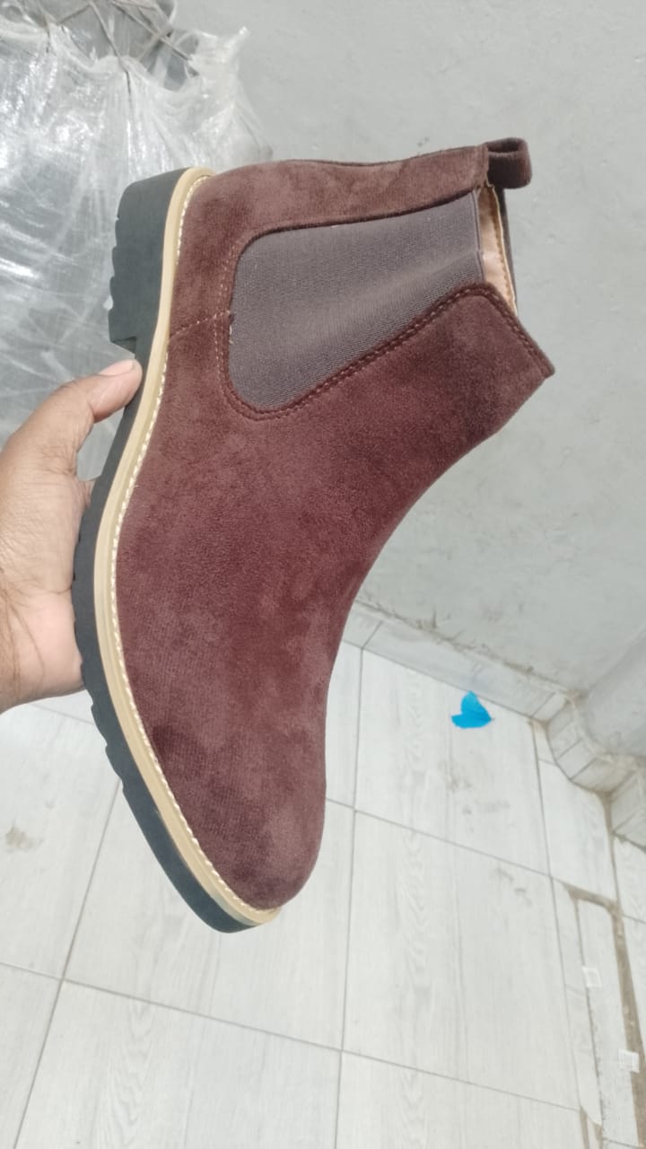 Men Chelsea Ankle Leather Boots