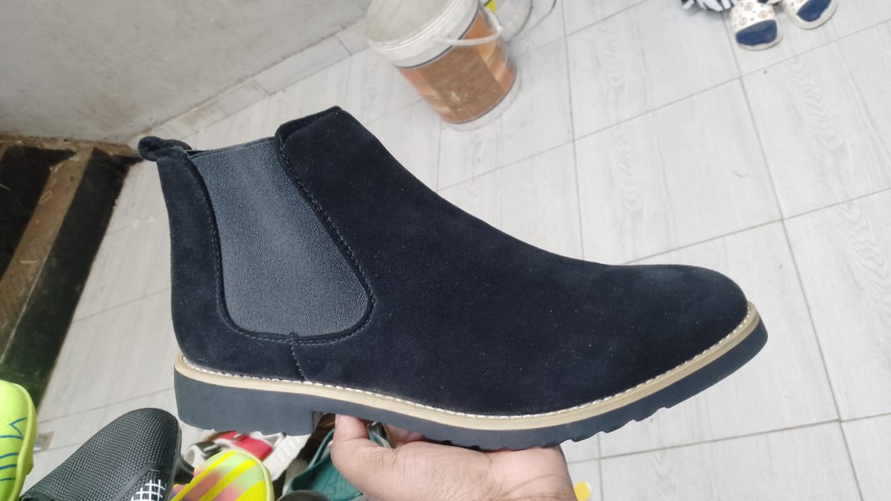 Men Chelsea Ankle Leather Boots.
