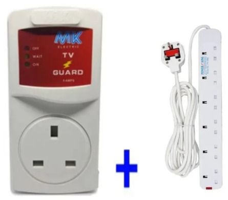 TV/DVD Guard Surge Suppressor Power Protection Against Voltage Fluctuations Tv guard tv protection tv Guard + FREE 5WAY EXTENSION