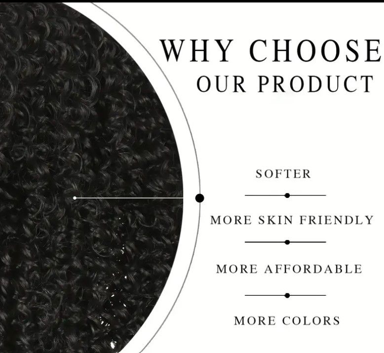 Soft Curly Synthetic Headband Wig + Free gift inside!!!