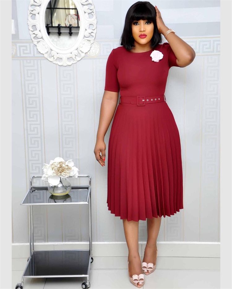 Sexy Elegant Womens Africa Ladies Office Dress Plus Size Career Dresses For Women
