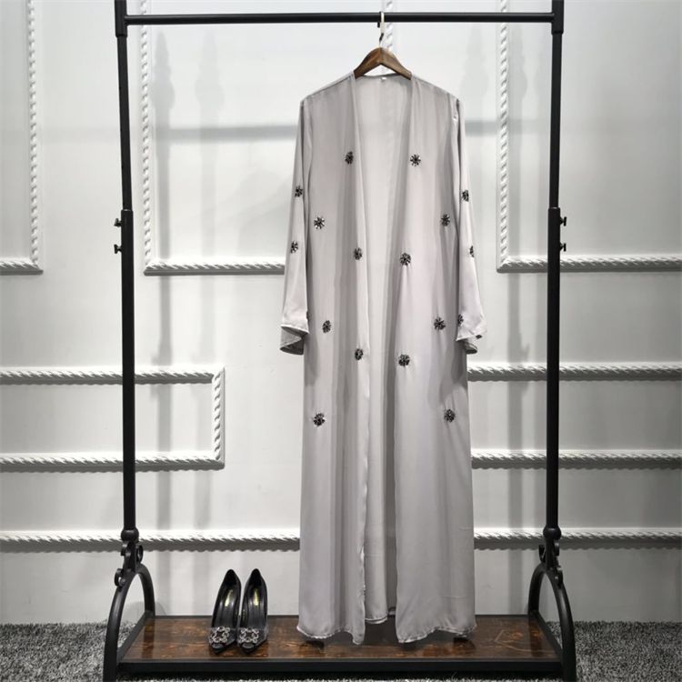 Muslim Women Maxi Dress Plus Size Robe Embroidery Abaya Cardigan Dubai Ramadan Kaftan Long Dress
