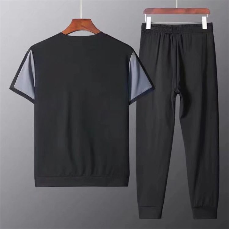 1 Set(Sweatshirts+Sweatpants) Fashion Men’s Trousers And T-shirts Super Value Breathable Casual Joggers Sweatpants