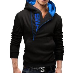 Men Letter Printed Hoodie Sweatshirt Long Sleeve Hooded Jacket Sportswear