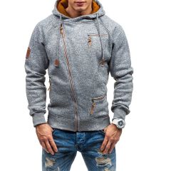 Fashion Casual Men Hoodies Sweatshirt Men Hoodie Pullover Zipper Plus Size Blouse Men Coat